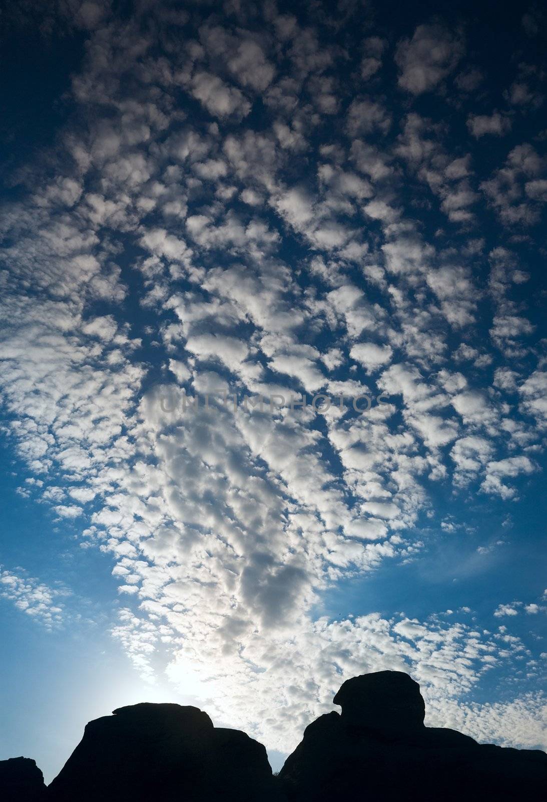 Sunrise, morning sky, Altay mountain, july 2008