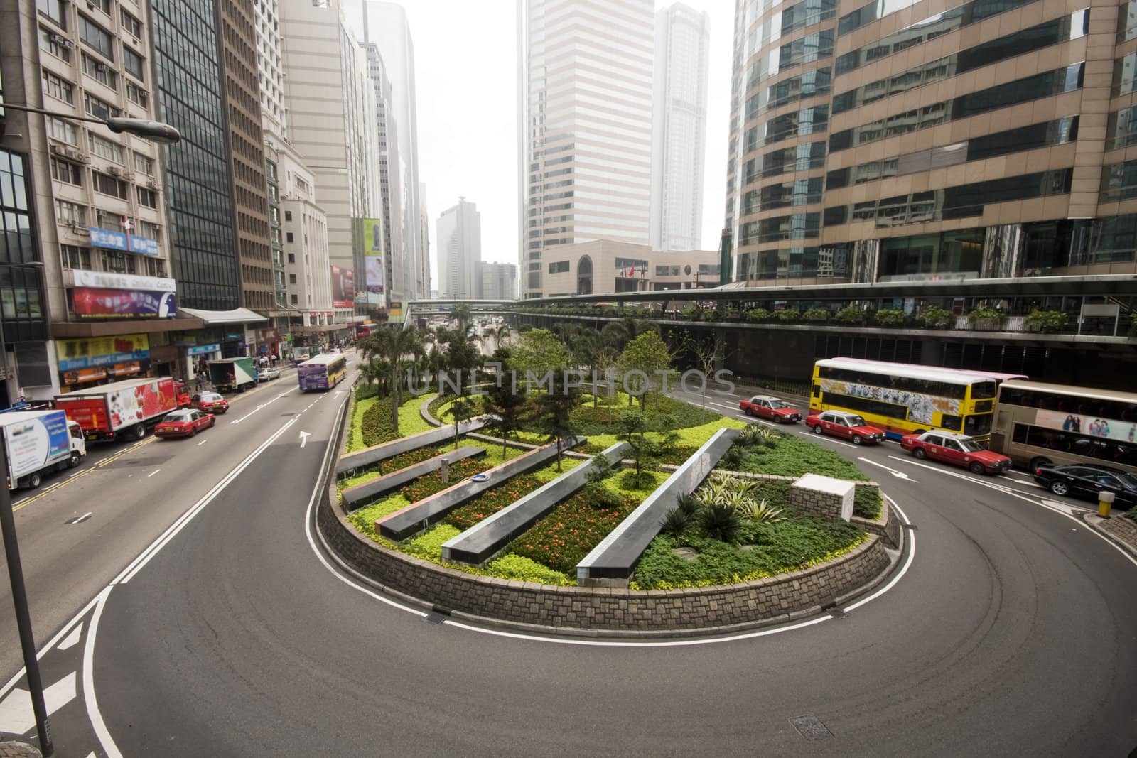 Cars passing a u turn road by cozyta