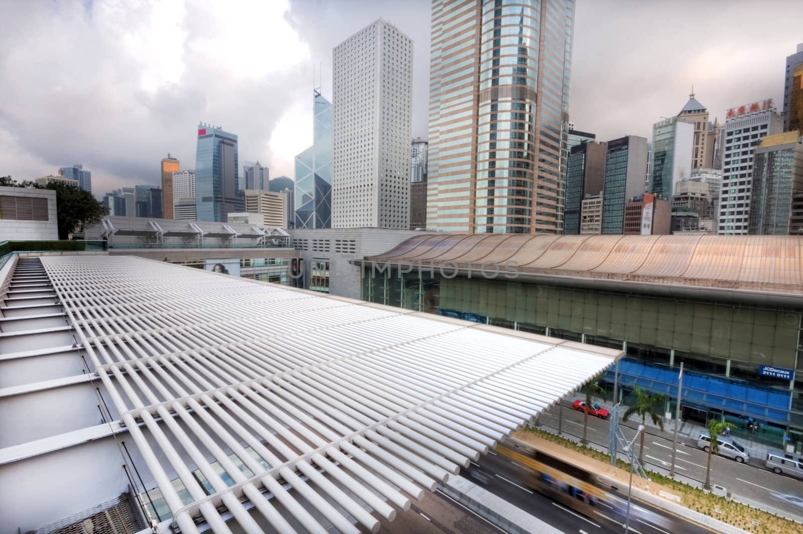 beautiful landscape of modern city,hong kong