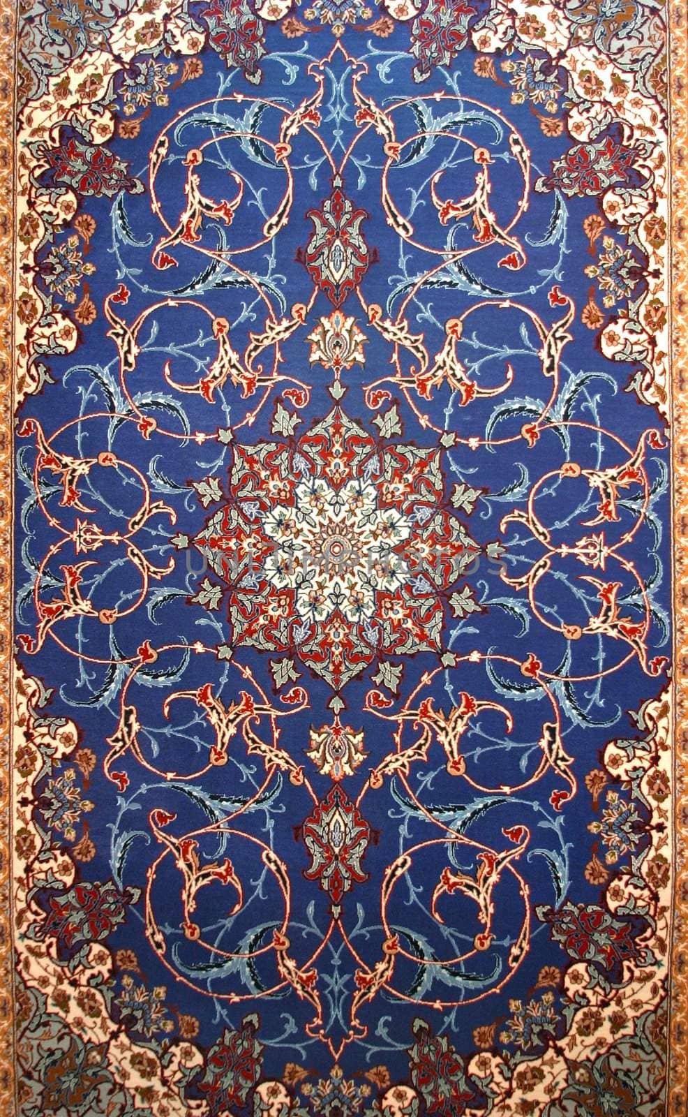 A fine textured classic persian carpet