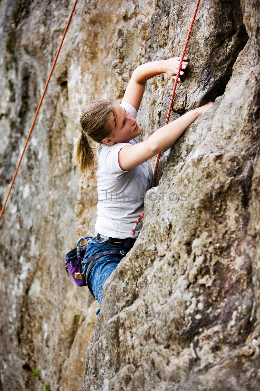 rocking climbing outdoors