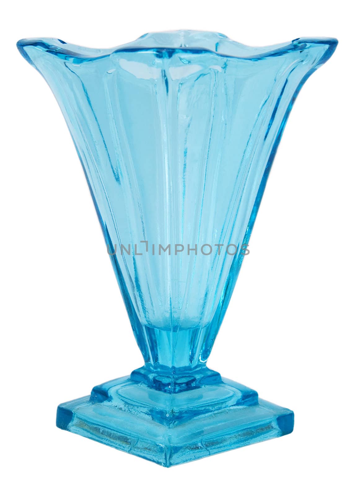 Blue Glass Vase isolated by sergeyoch