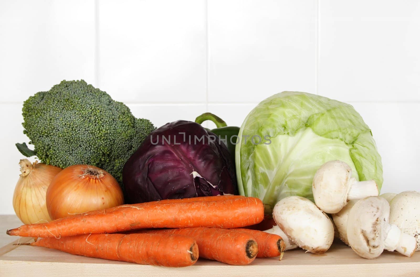 variety of vegetables on wood cutting board