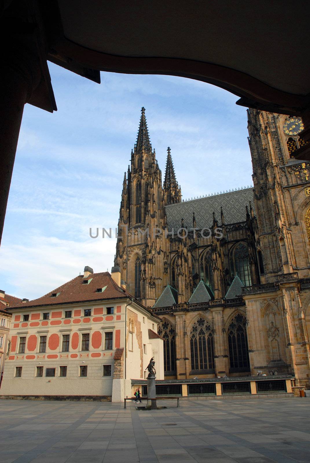 View from an arcade of Prague Castle