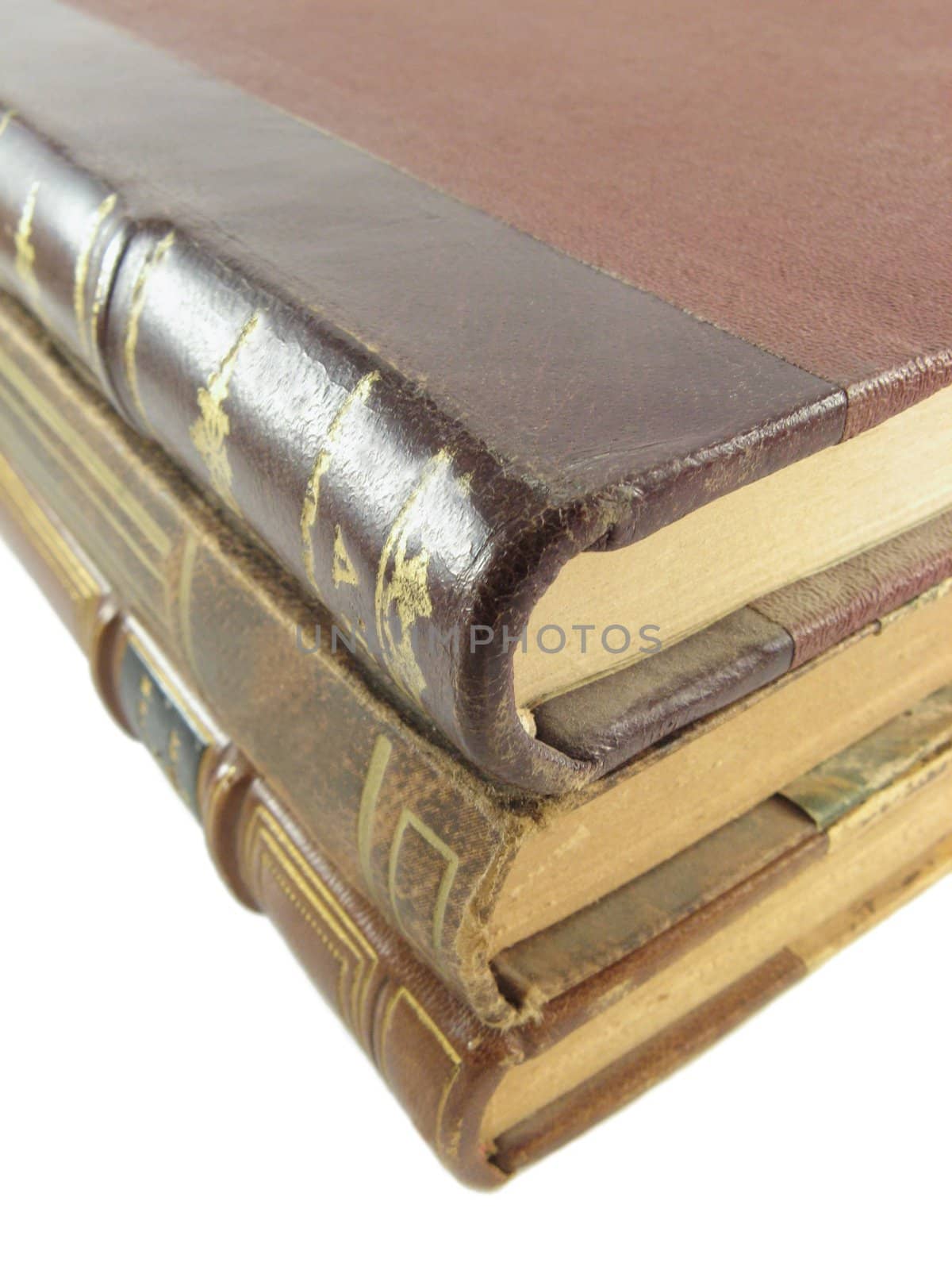 image of some ancient books on a white background