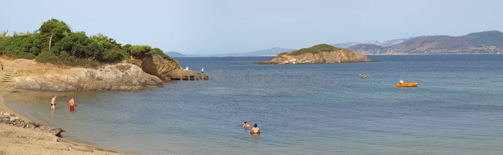 French riviera coastline by jbouzou