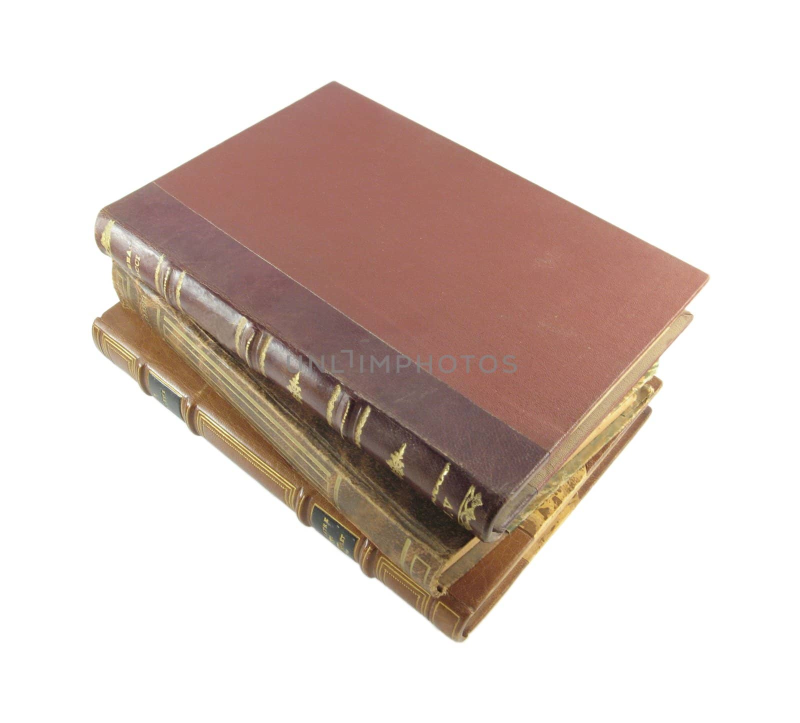 image of some ancient books on a white background