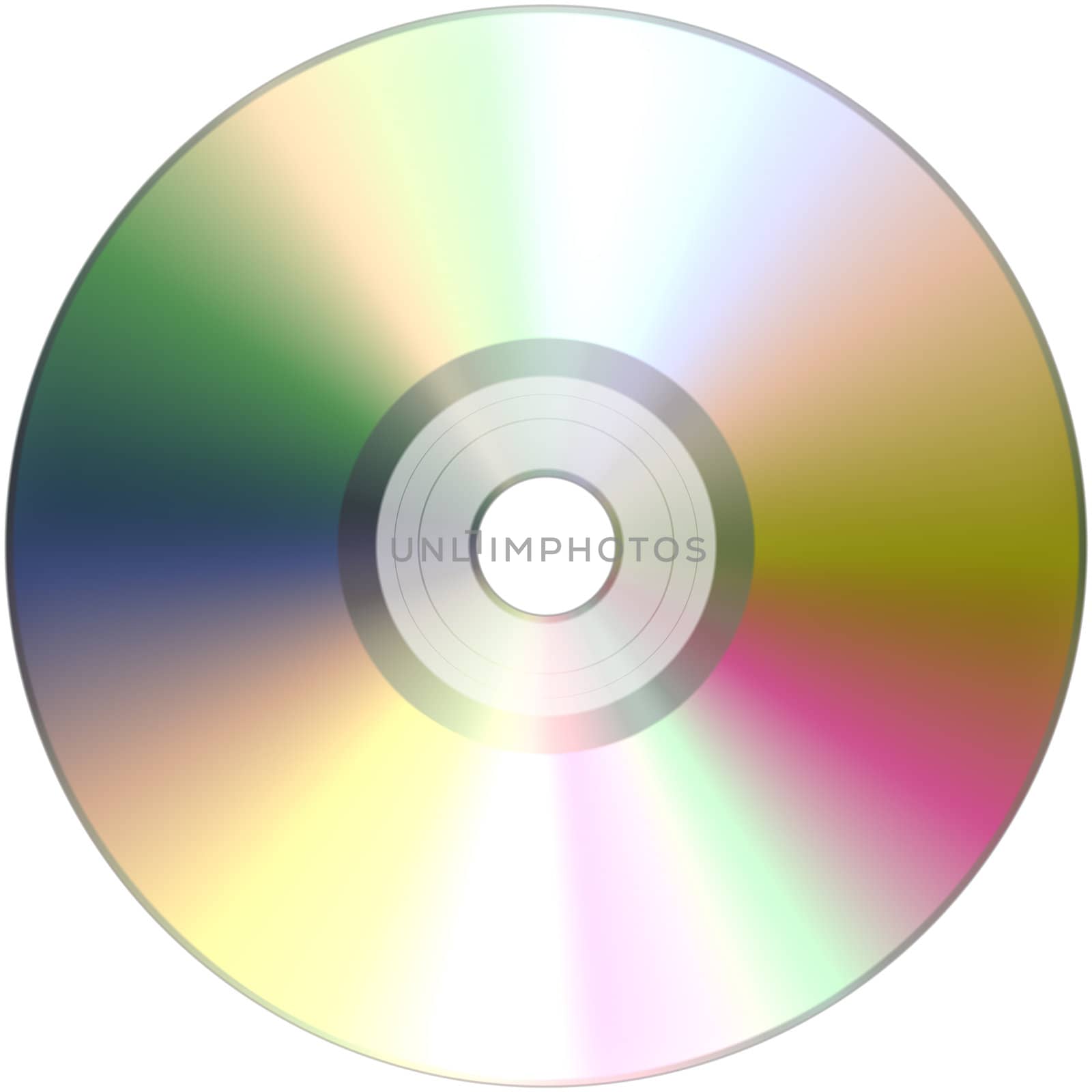 The compact disk on white,  suits for duplication of the background, illustration