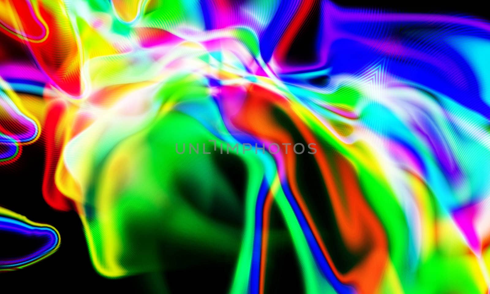 A abstract colour background made out of wispy colours.