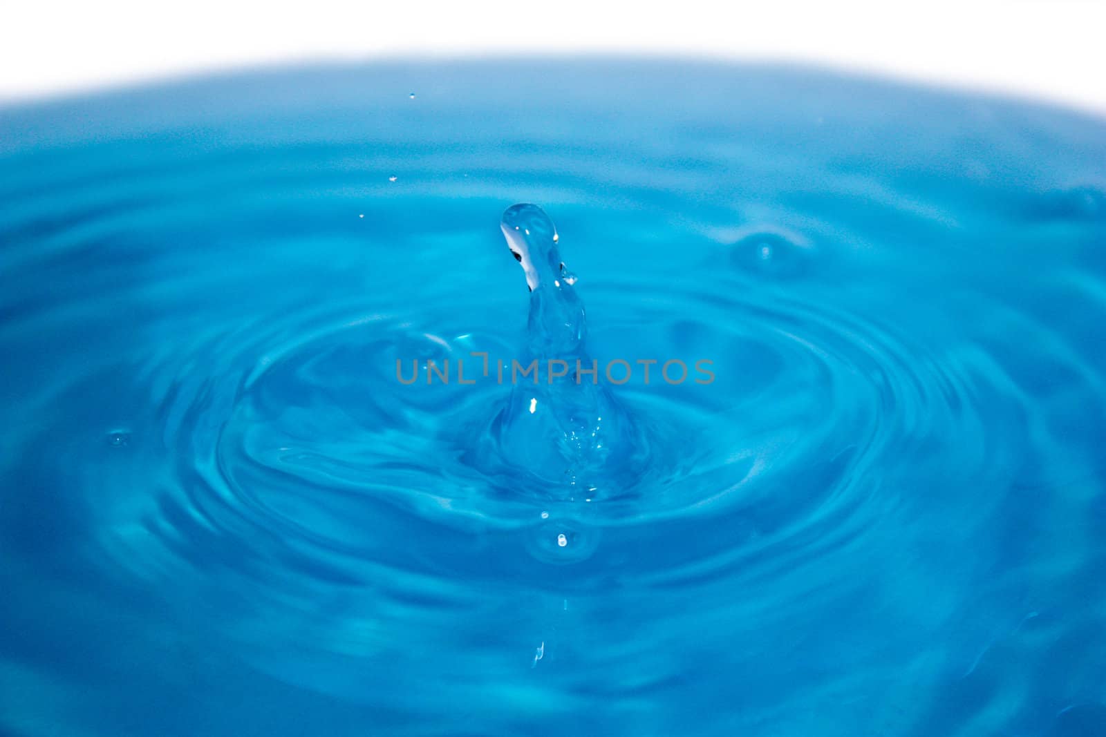 Blue water, water drop, clean water, waves on water, ripples, water dripping, fluid
