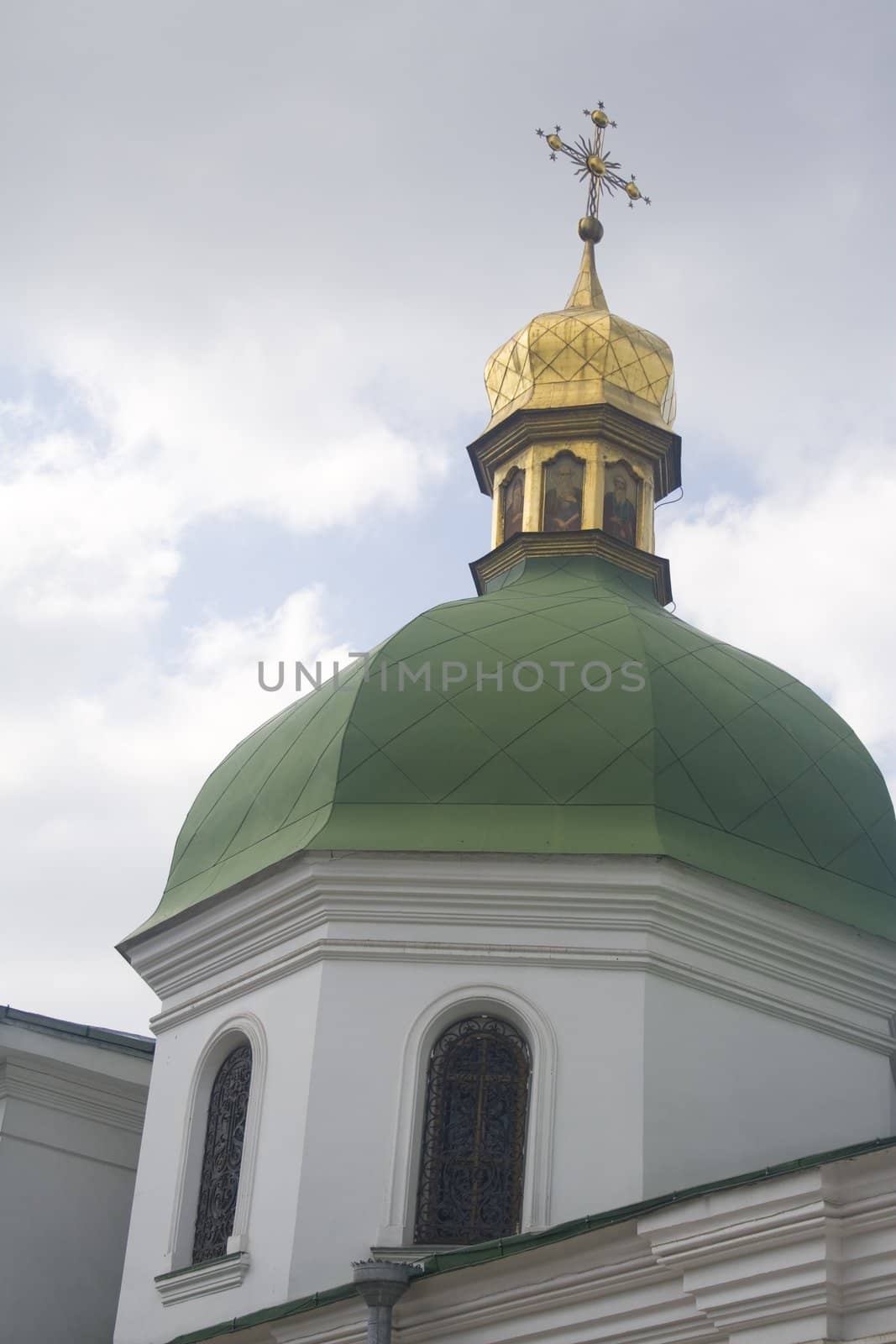 Detail of a cupola of a eastern orthodox cathedral