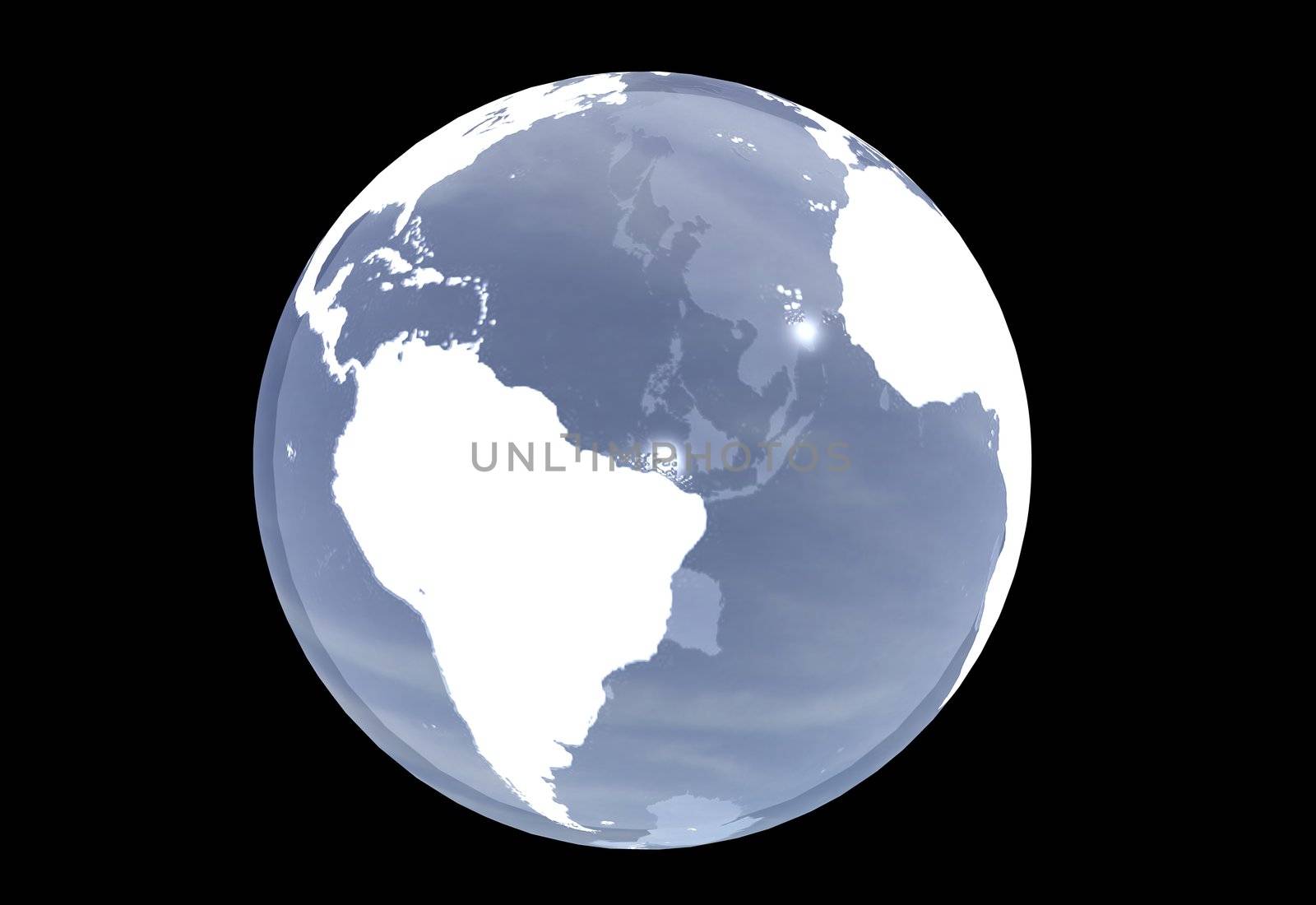 3D planet Earth - Usable for logo





