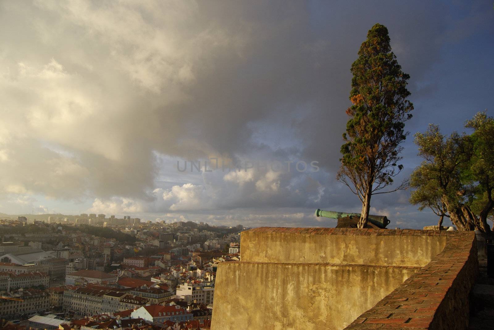 view over Lisbon from the Castelo Sao Jorge