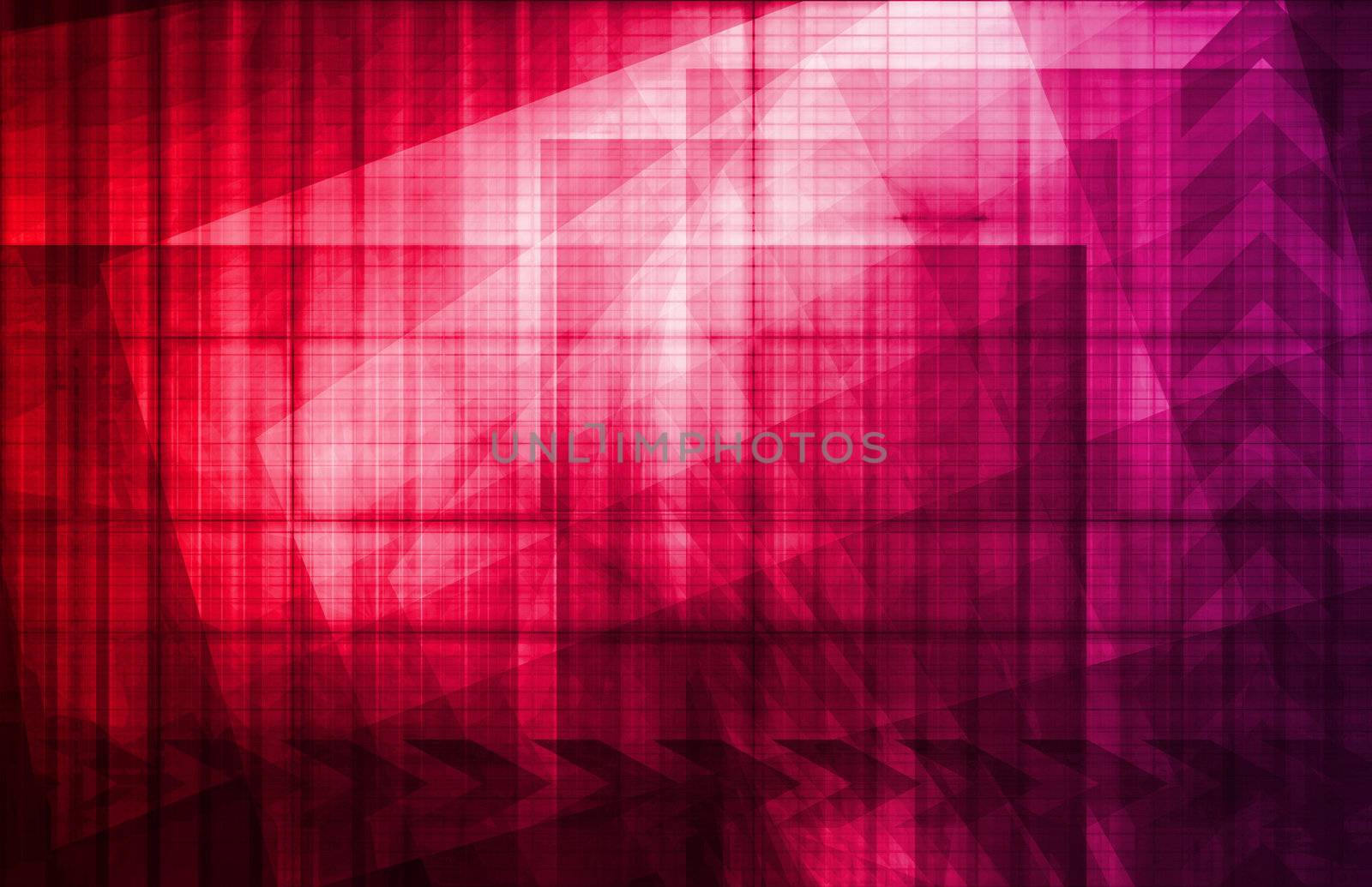 Corporate Abstract as a Modern Business Tech Art