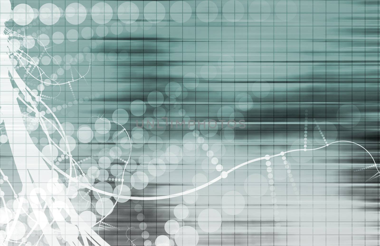 Futuristic Background in Web Tech Glowing Lines