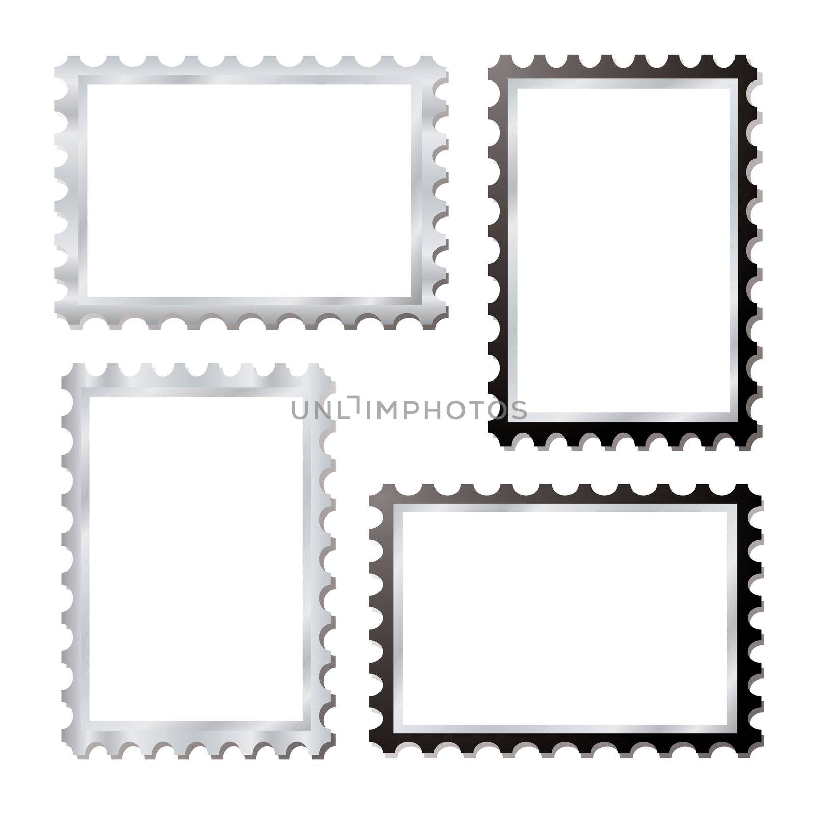 collection of four picture frames with room to add your own picture or text