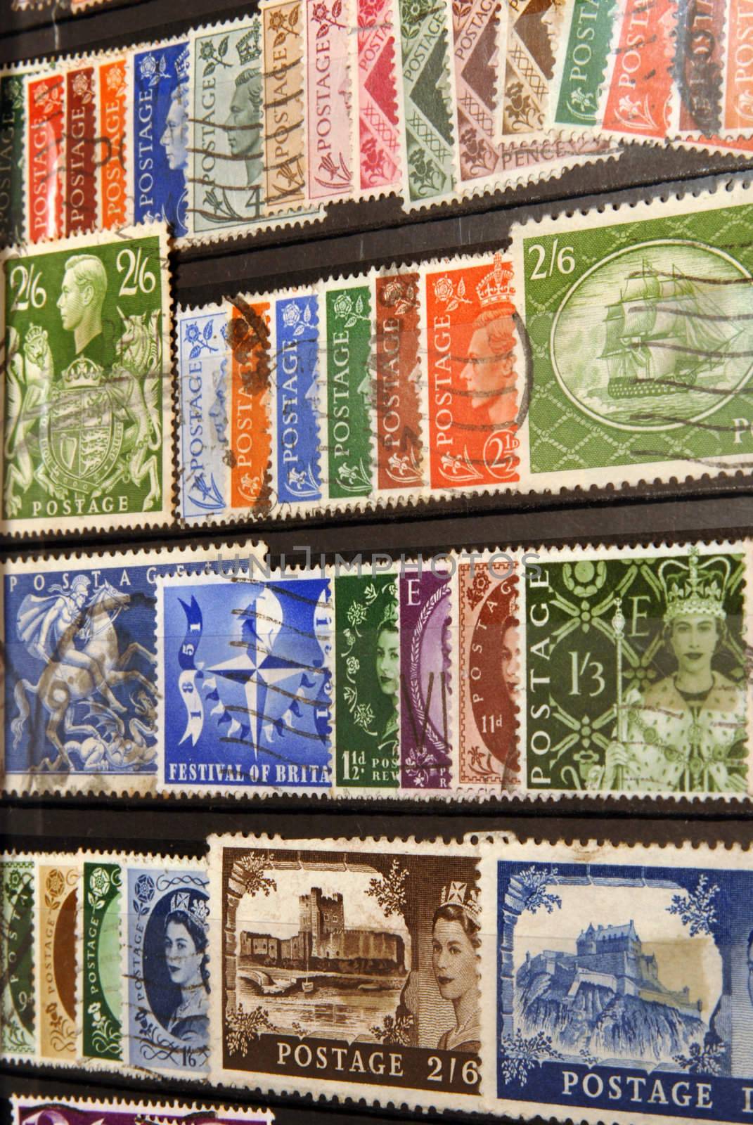 Stamp collection from United Kingdom by cienpies