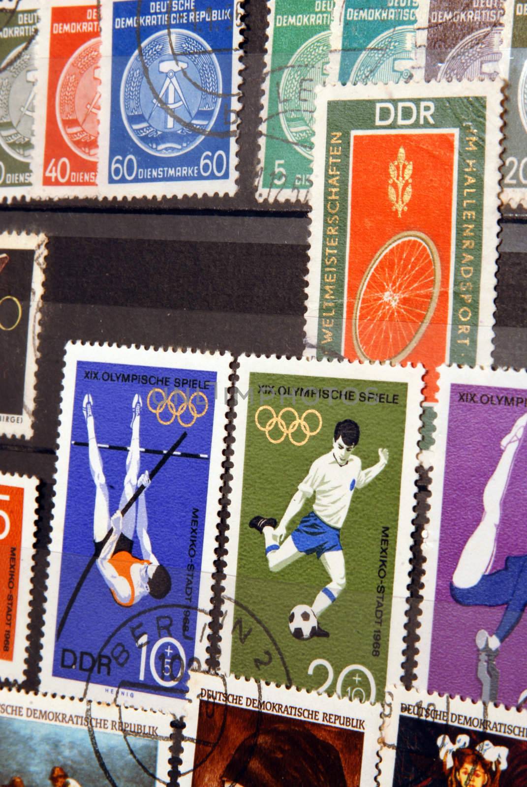 Stamp collection from Germany by cienpies