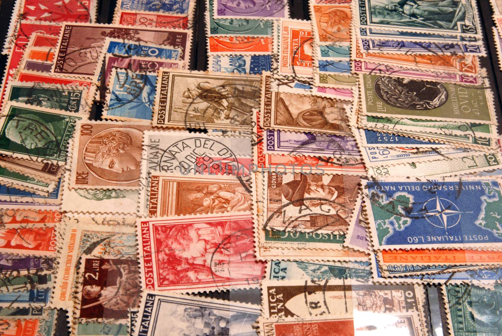 Old stamp collection from Italy by cienpies