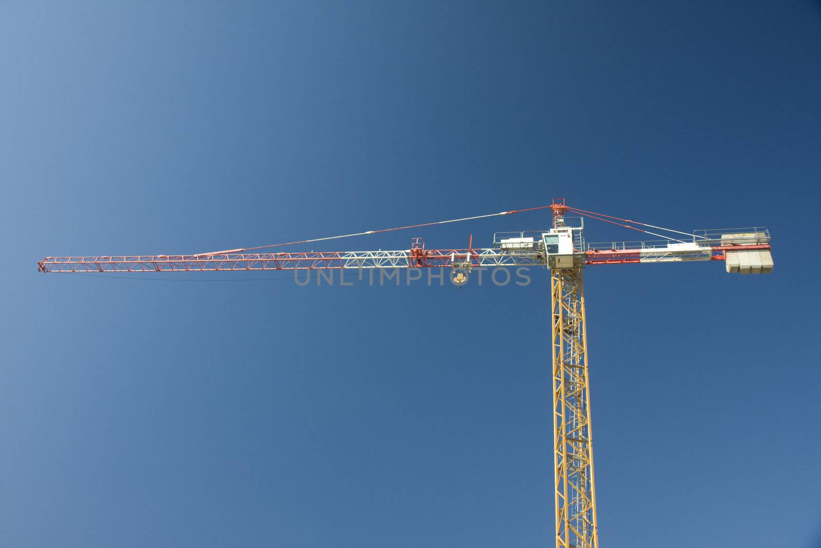 crane on a construction site by bernjuer