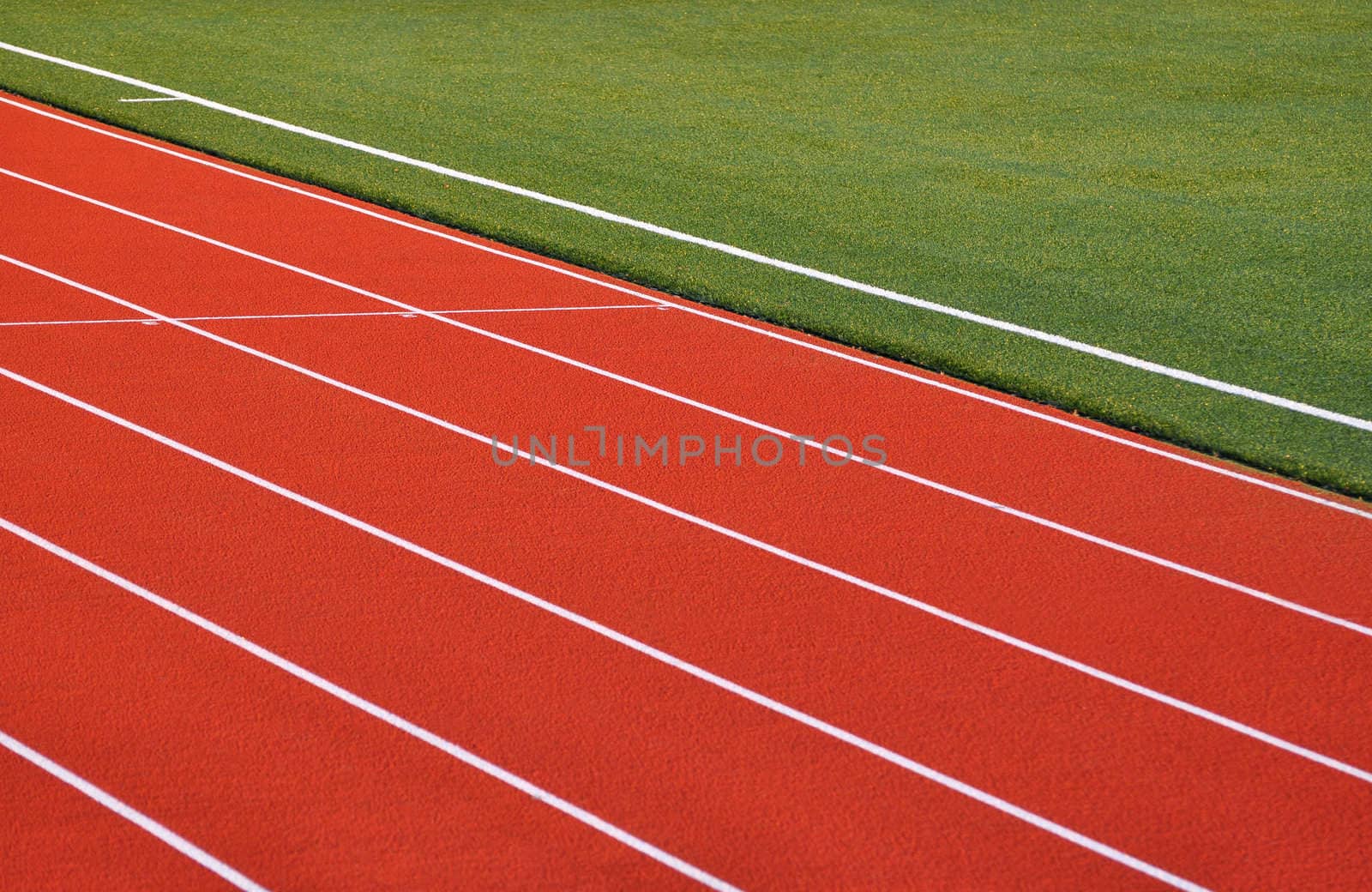 Running tracks at a sports arena .