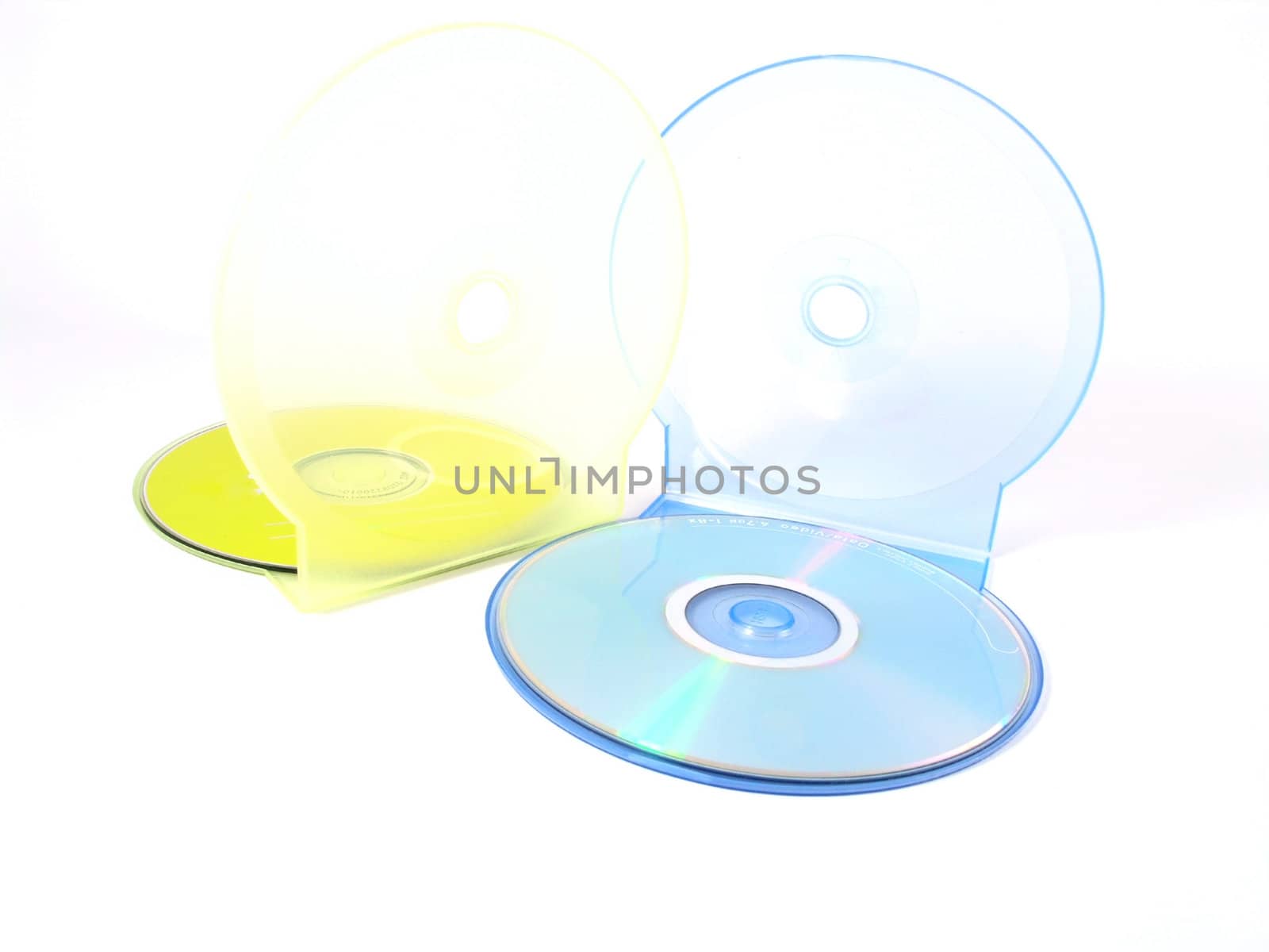 DVD isolated on white with