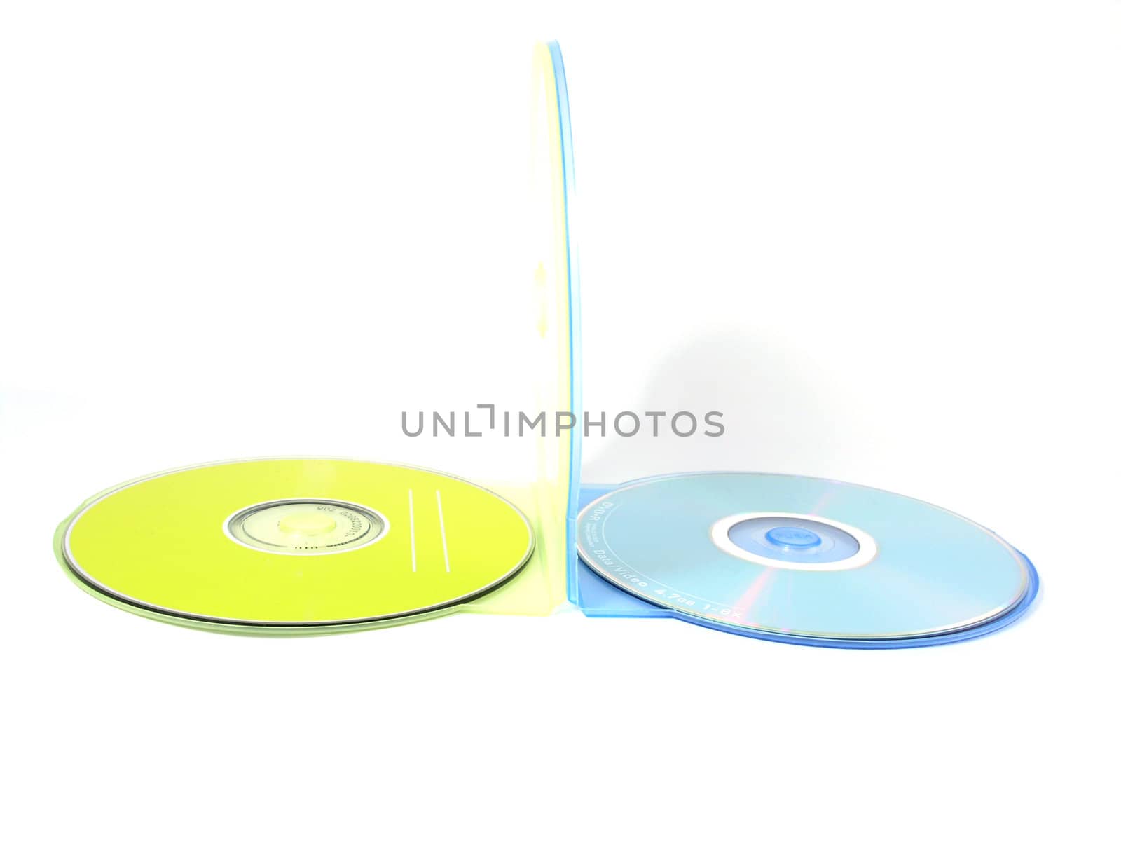 DVD isolated on white with