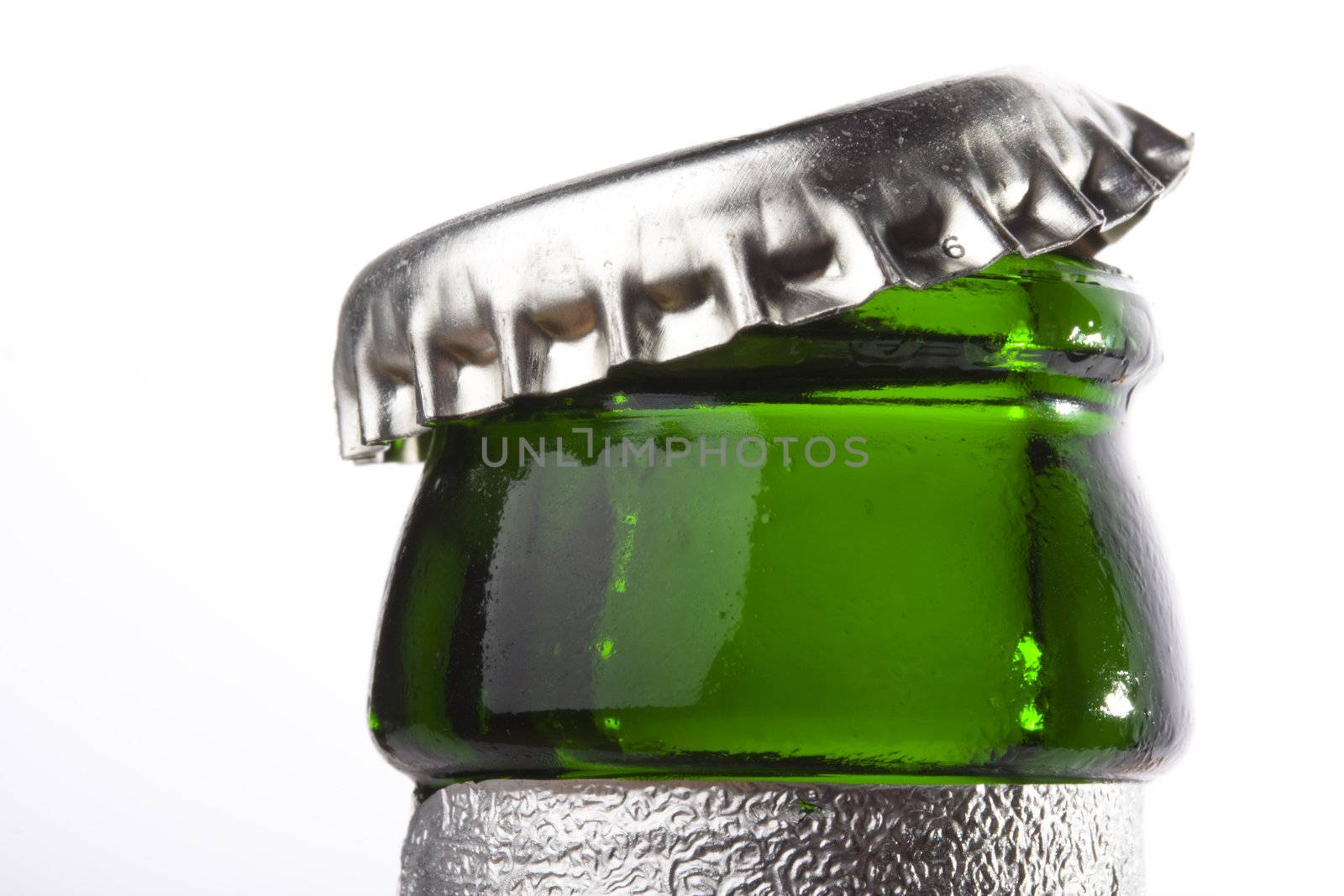 detail of a beer bottle by bernjuer