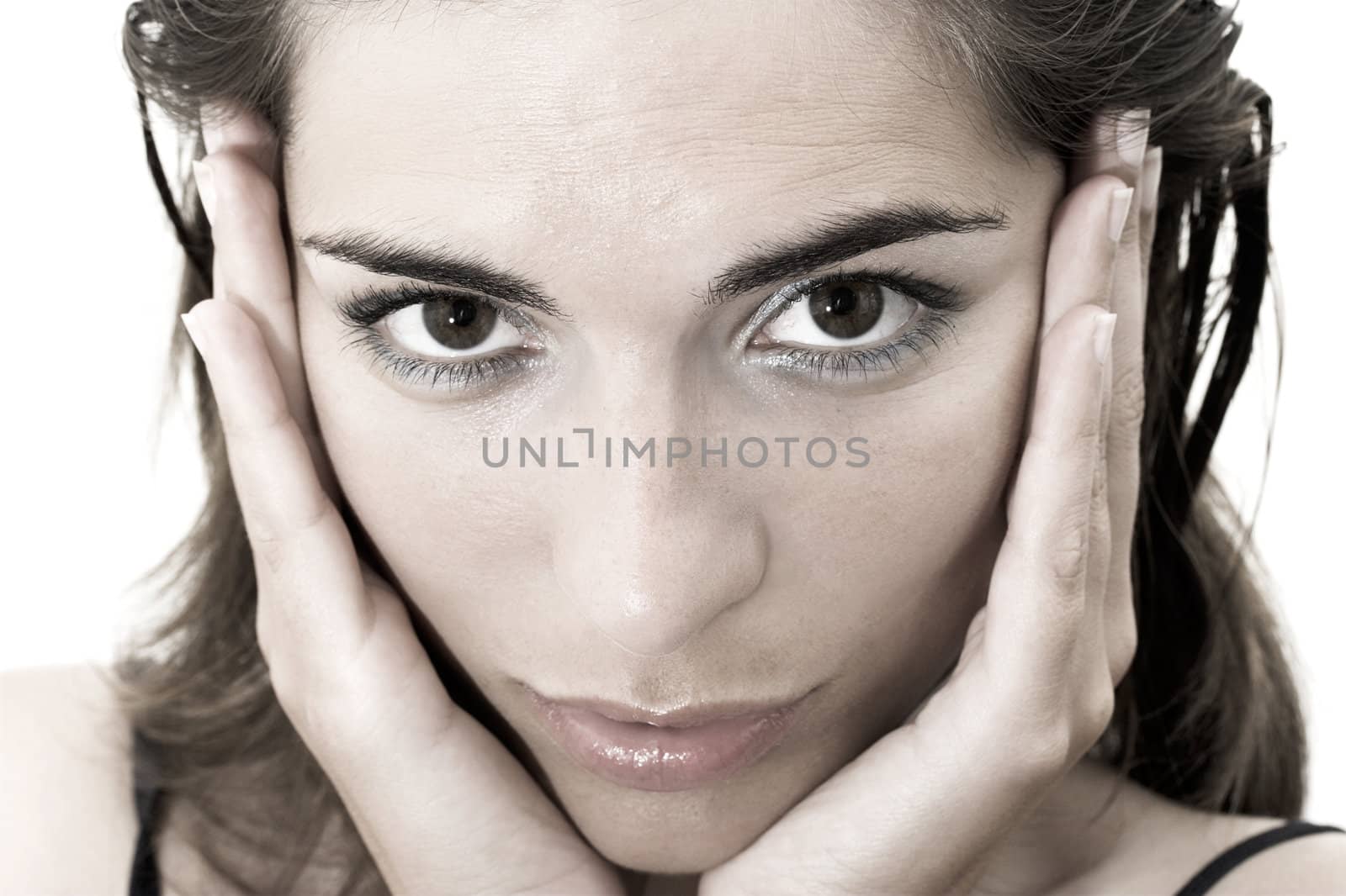 Woman portrait with Shallow depth of field
