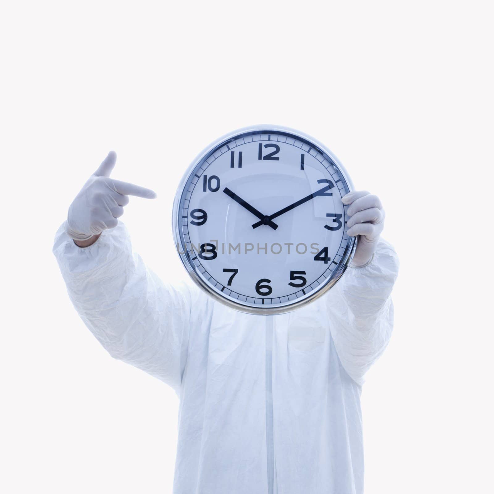 Biohazard man with clock. by iofoto