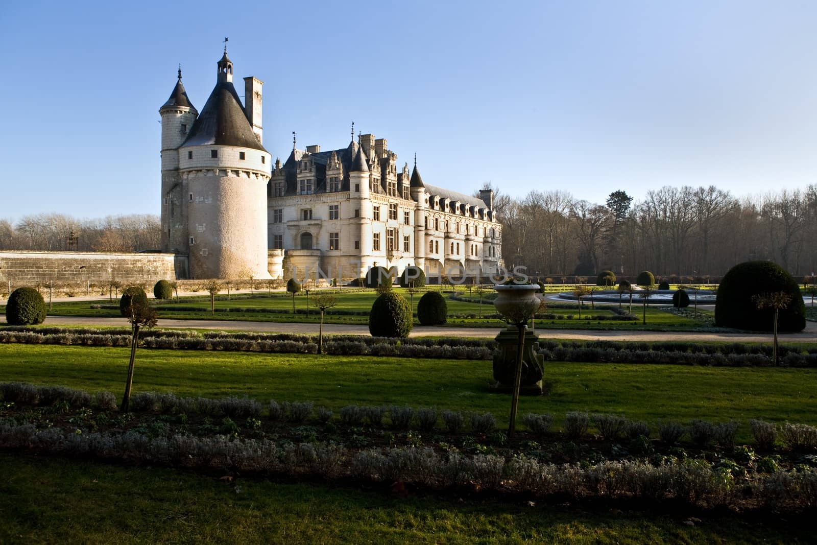 The picture is made in Castle Chenonceau during travel across France