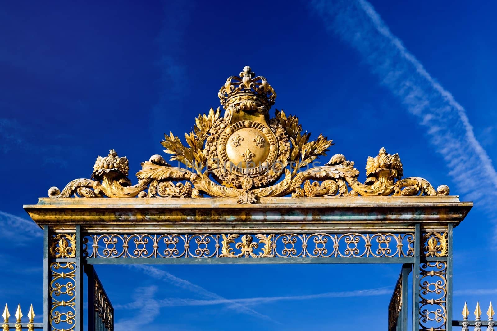 The picture is made in gate to Versailles