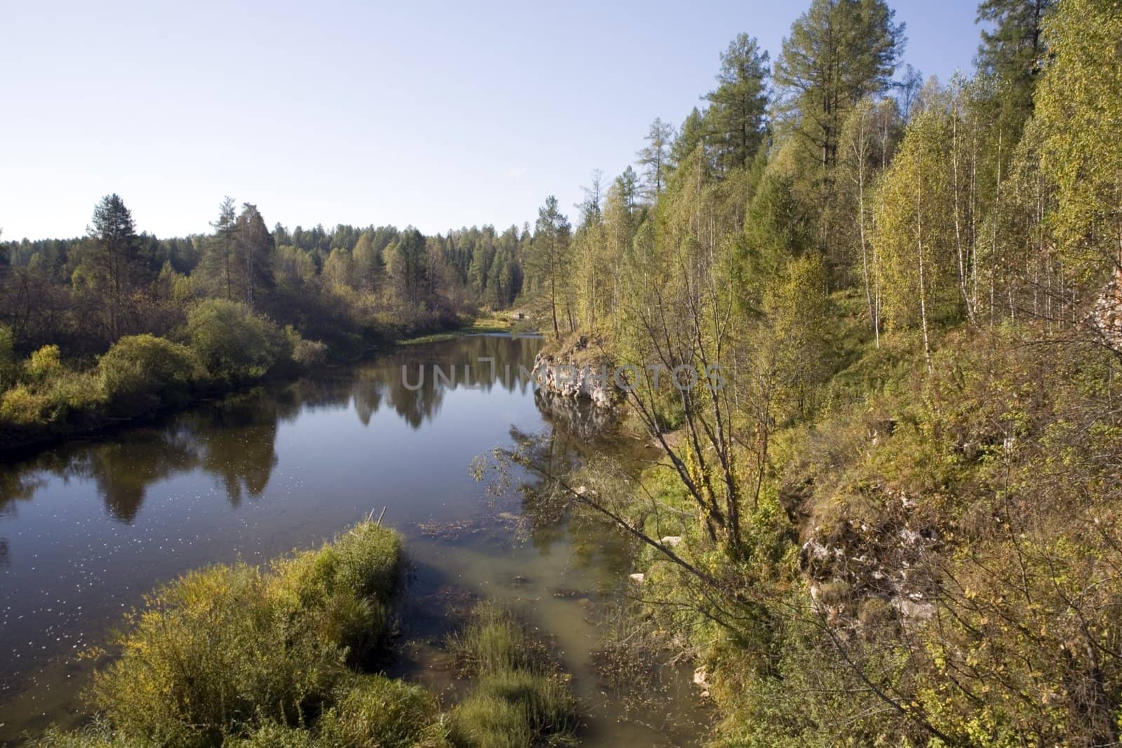 National reserve  Deer Streams The river Serga