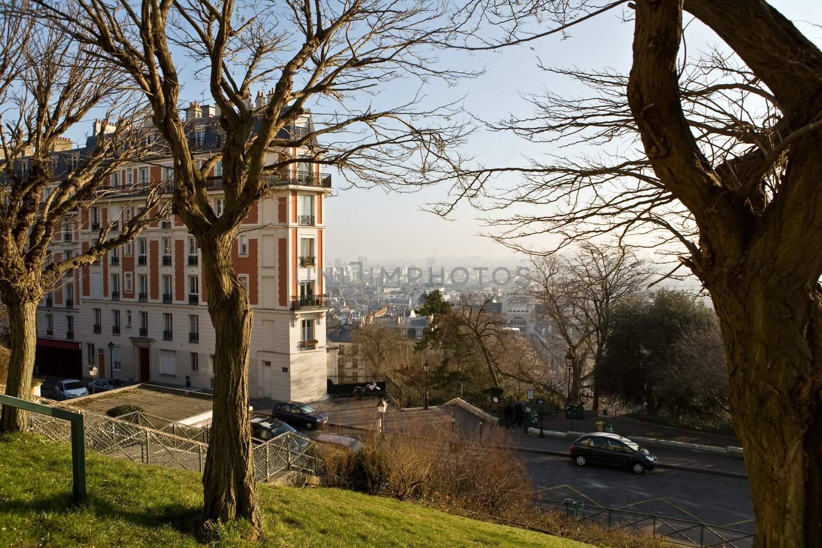 Streets of Paris. Montmartre