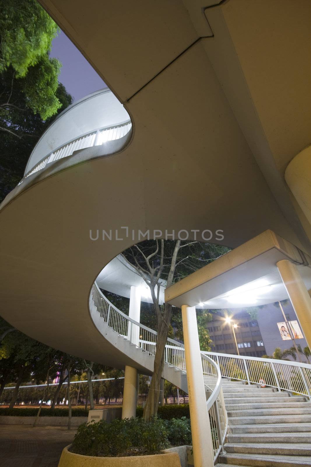 it is a spiral stair in hong kong