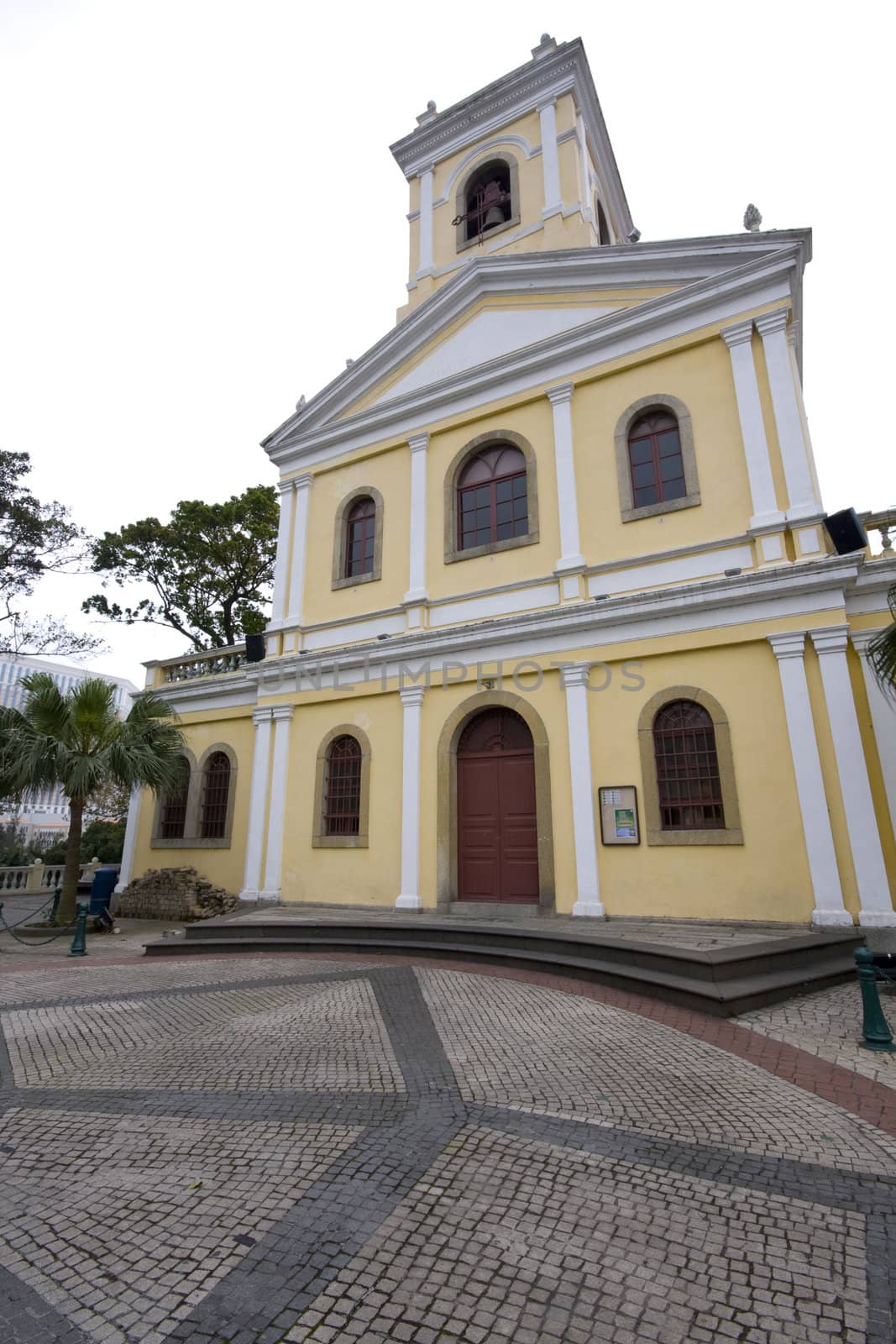 Church on top of Colina da Penha in Macau