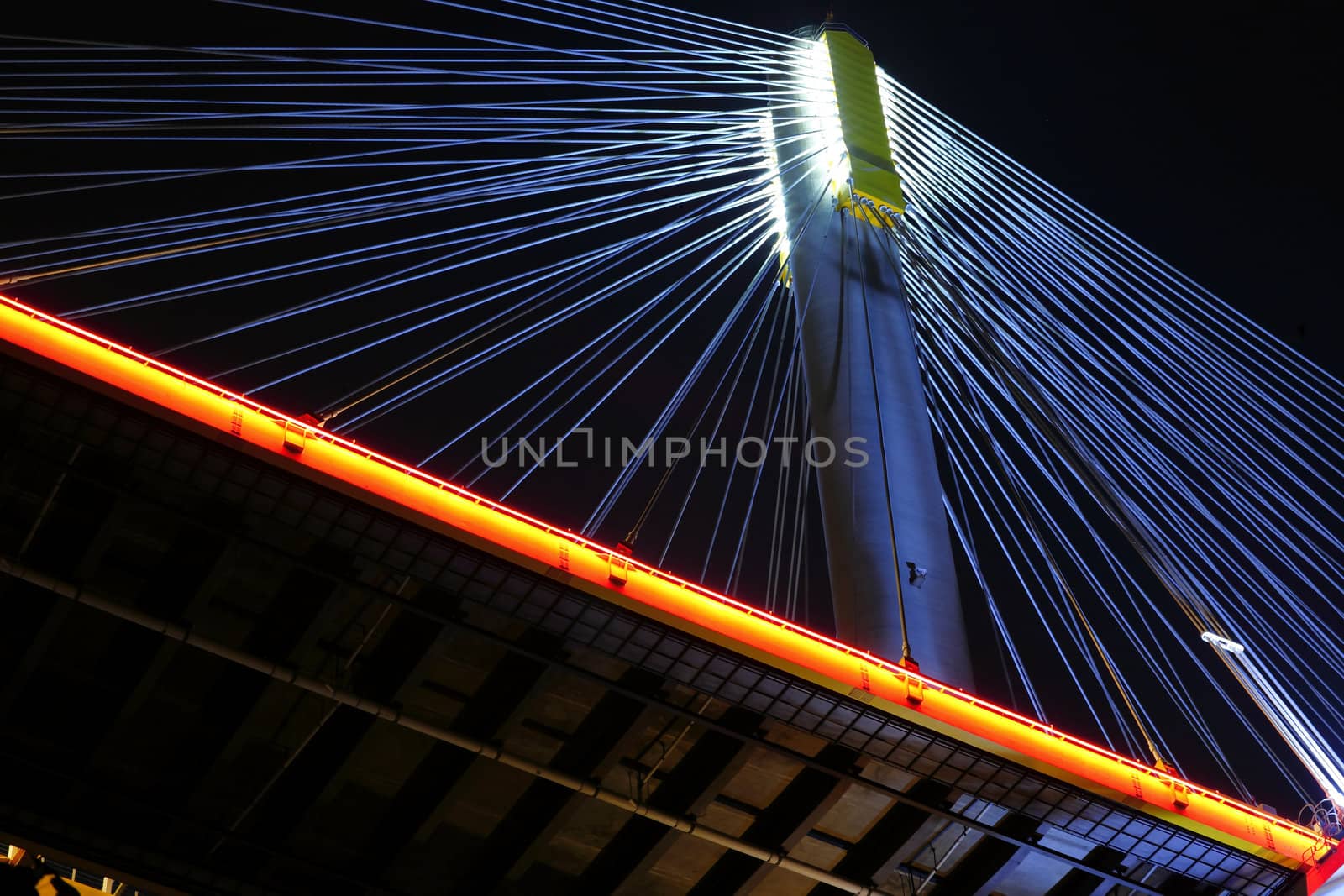 bridges in Hong Kong at night, Ting Kau Bridge