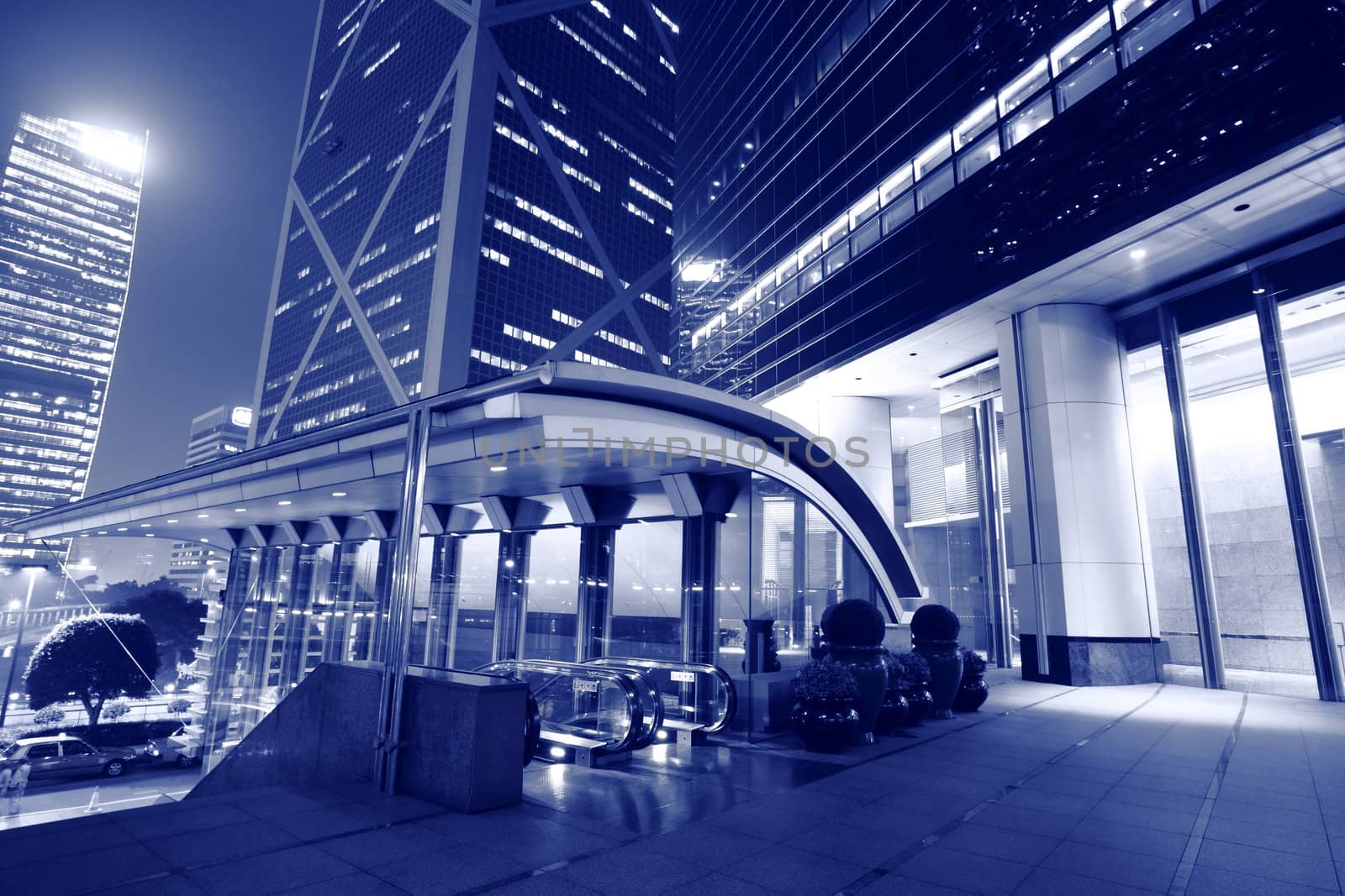 business center at night