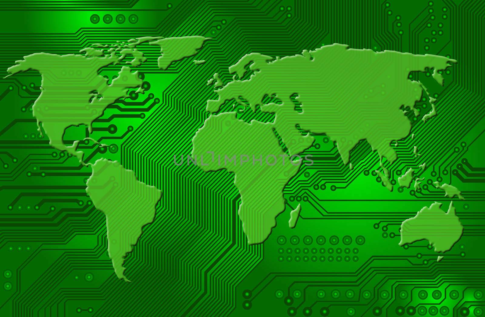 Abstract image - technology abstract - global communication - international internet connectivity