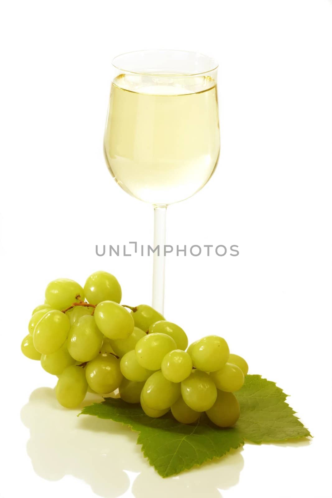 Wine with Grapes by Teamarbeit