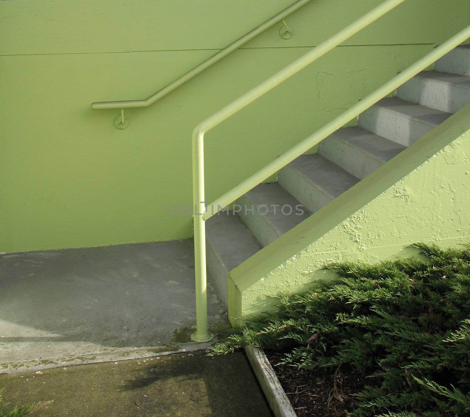 green staircase by mmm