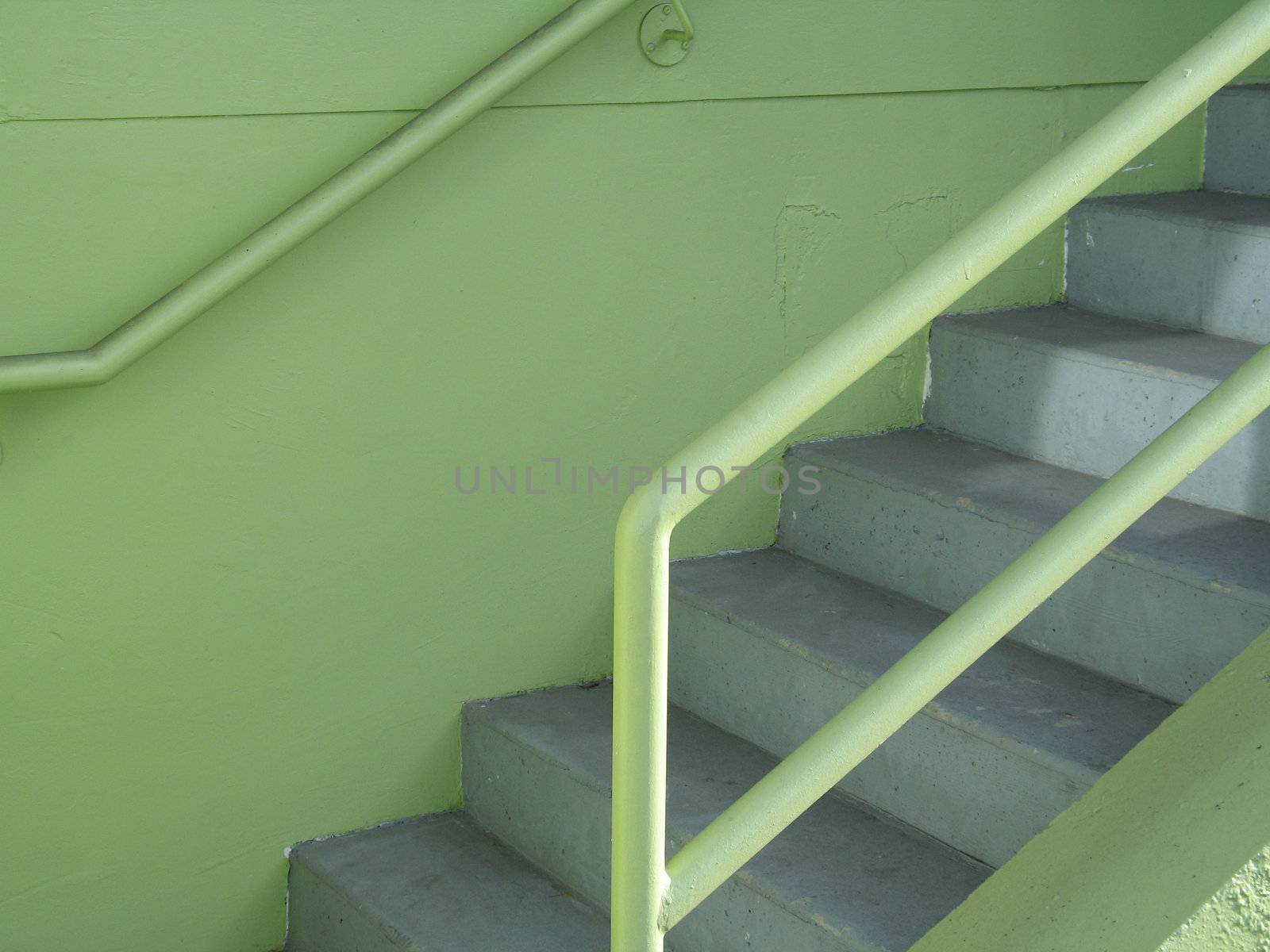 green staircase by mmm