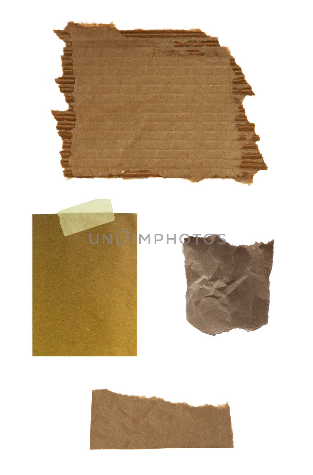 Note paper isolated on white