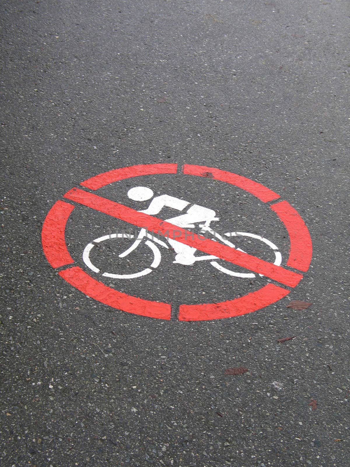 no cycling sign by mmm
