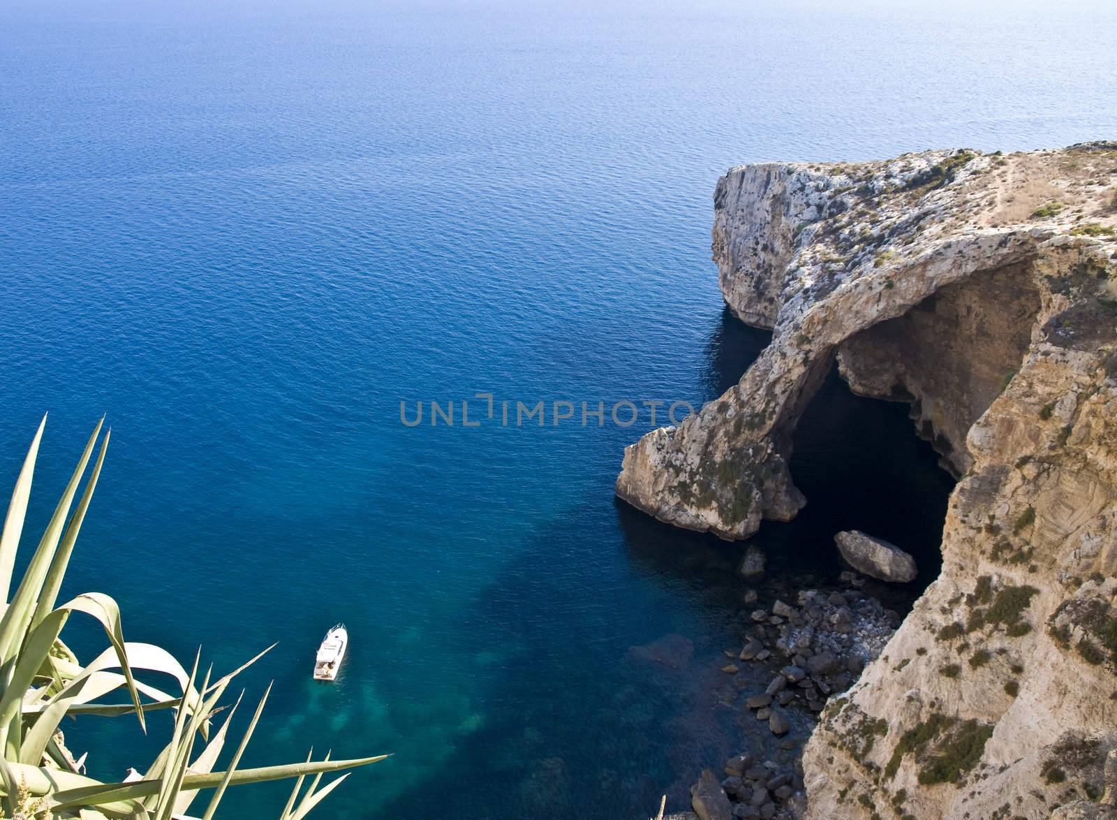 This cave in Malta known as Blue Grotto is reknowned for its magical blue waters and is a major tourist attraction