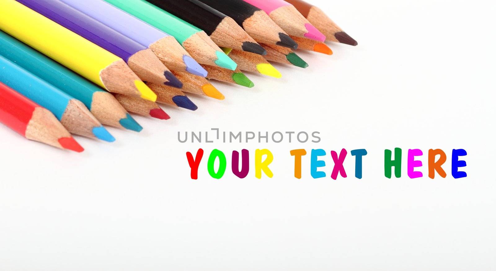 color pens with place for your text by artush