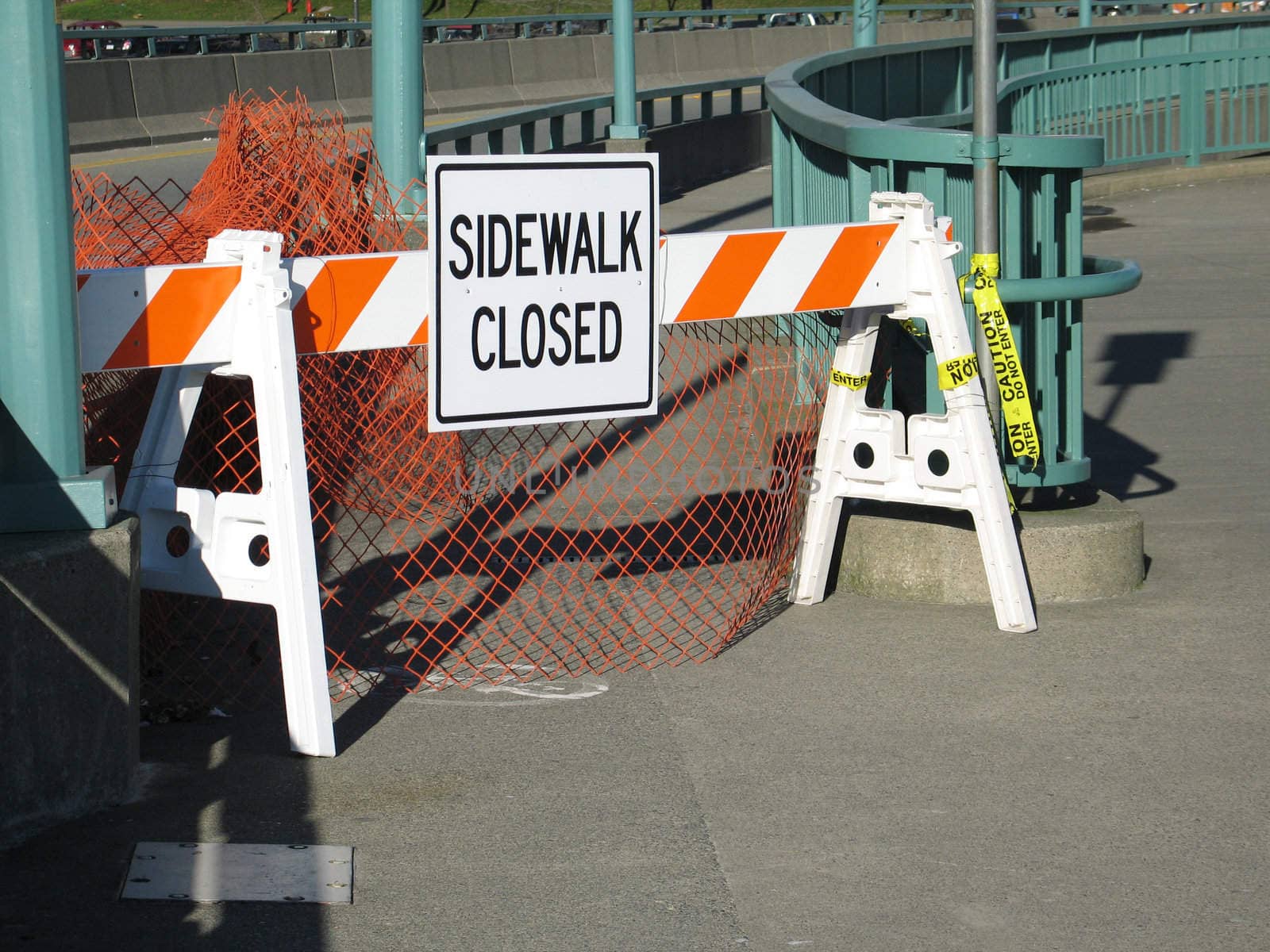 sidewalk closed sign by mmm