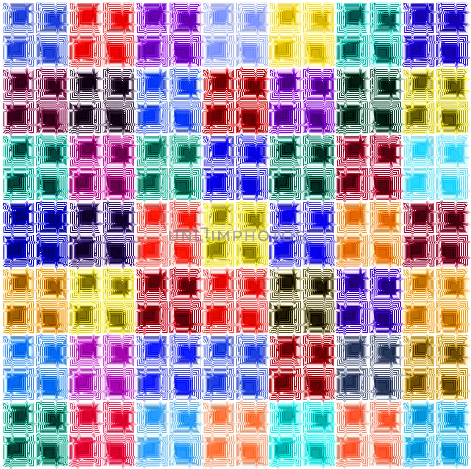 pattern of colored cubes