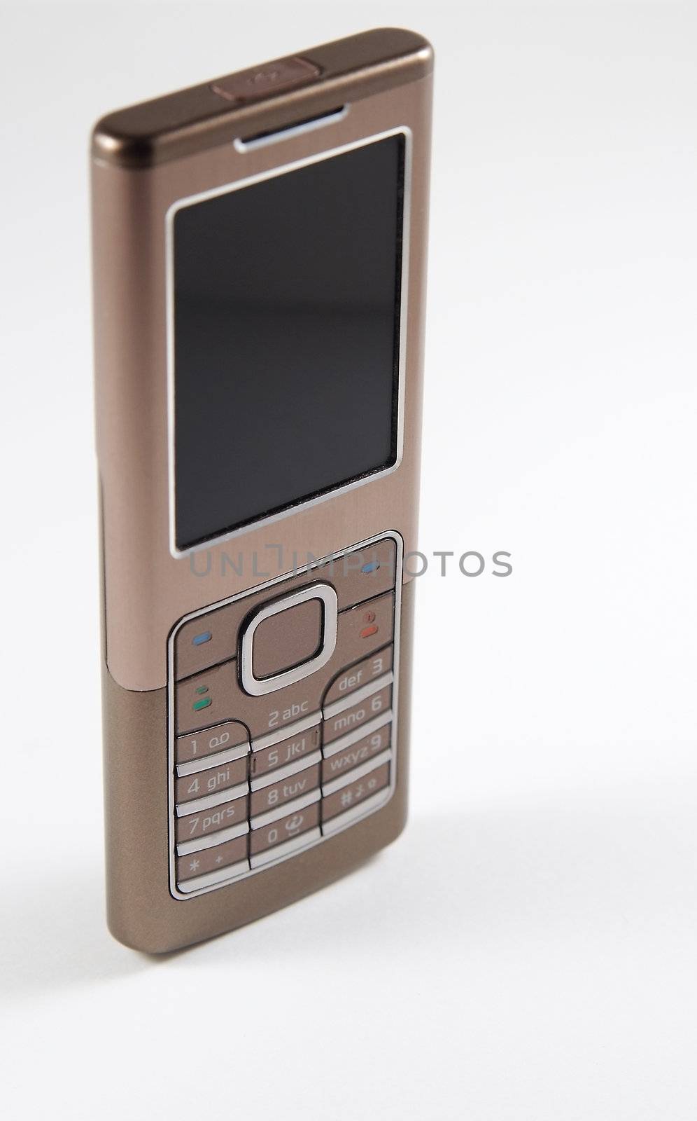 Vertical image of modern mobile phone by serpl