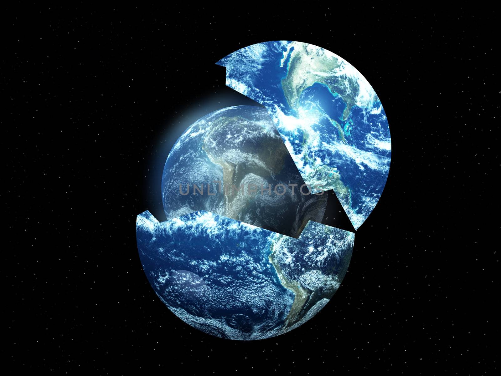 A conceptual image about rebirthing the world.